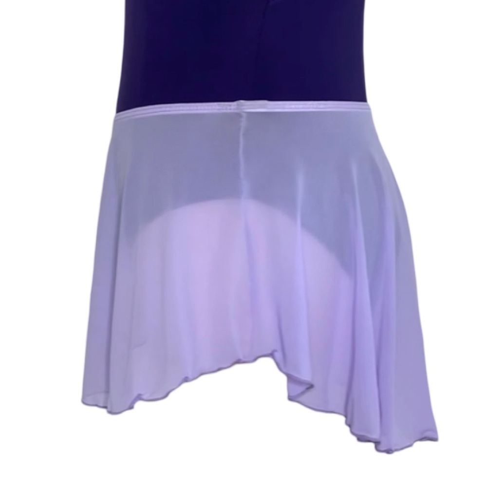 Wear Moi DAPHNE Sheer Pull On Dance Skirt in Lilac Size XS-S - Picture 8 of 9